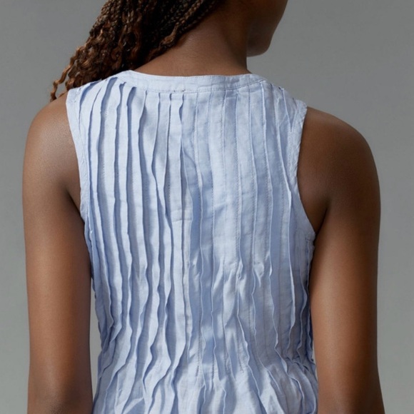 Anthropologie pleated linen tank - Picture 2 of 8